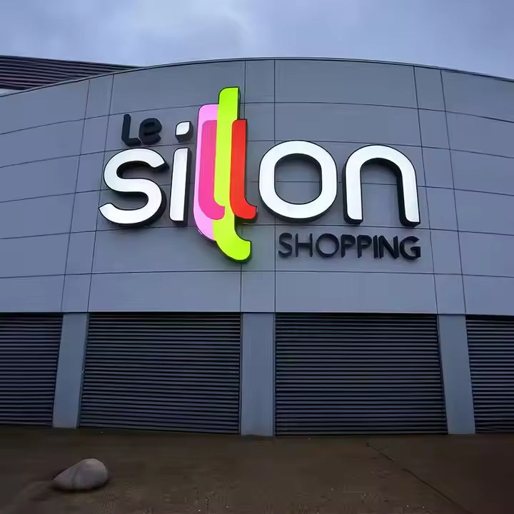 Custom Stainless Steel Trim Face-Lit Channel Letters Sign