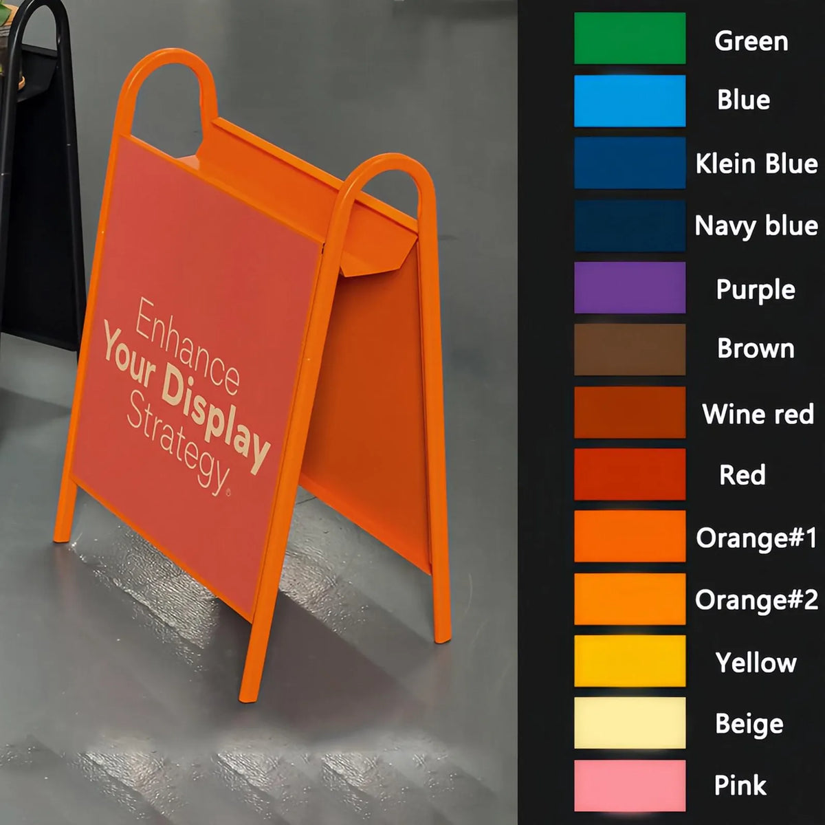 Custom Metal A-Frame Sign, Double-Sided Sidewalk Sandwich Board for Business
