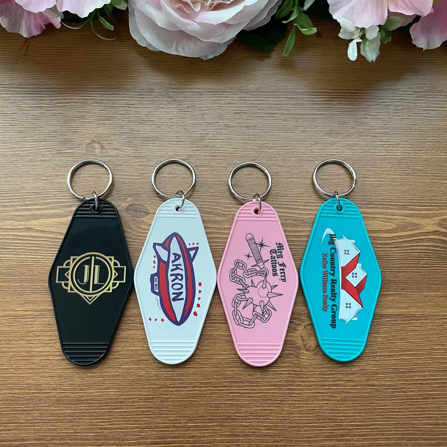 Custom Hotel Motel Resort Keychain, Custom Plastic Key Tags