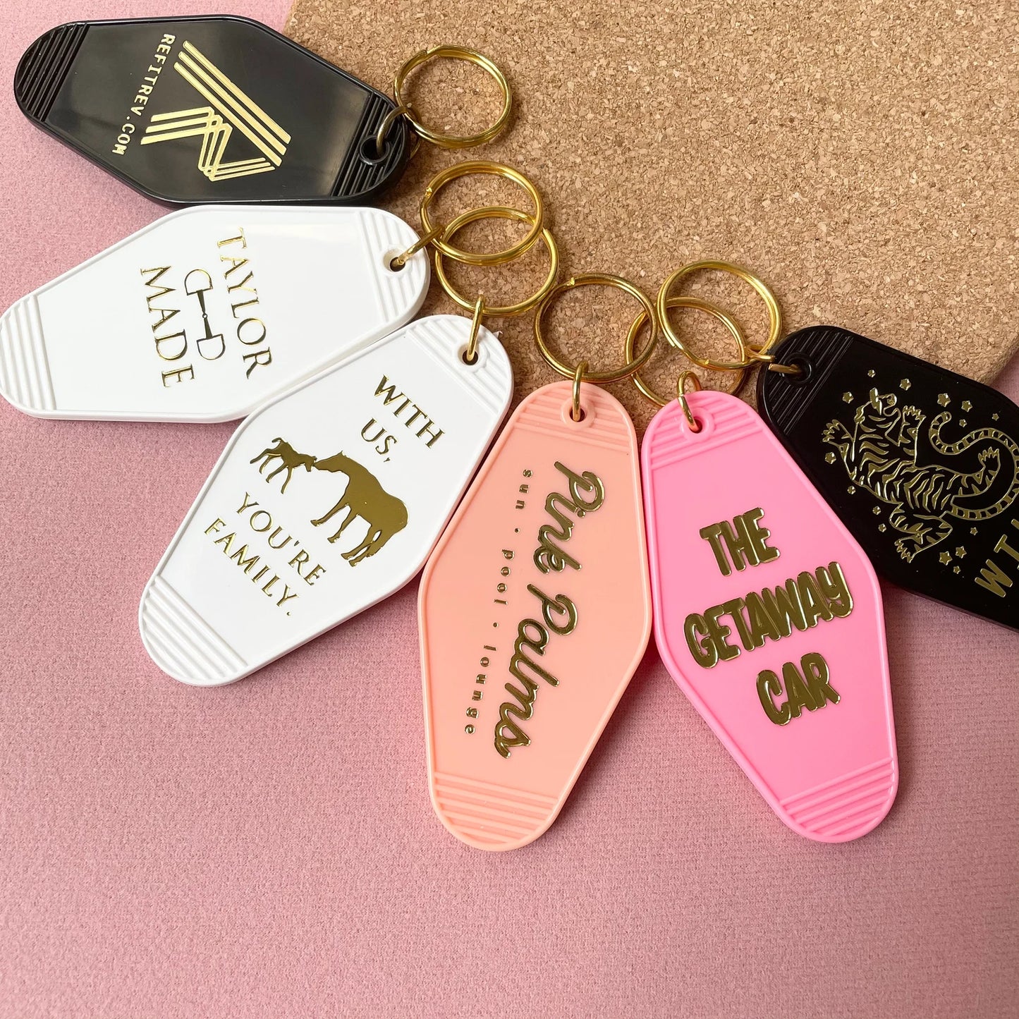 Custom Hotel Motel Resort Keychain, Custom Plastic Key Tags