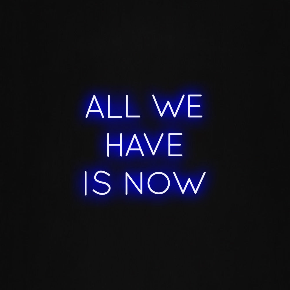 All we have is now LED Neon Sign