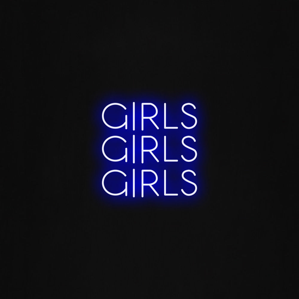girls girls girls LED Neon Sign