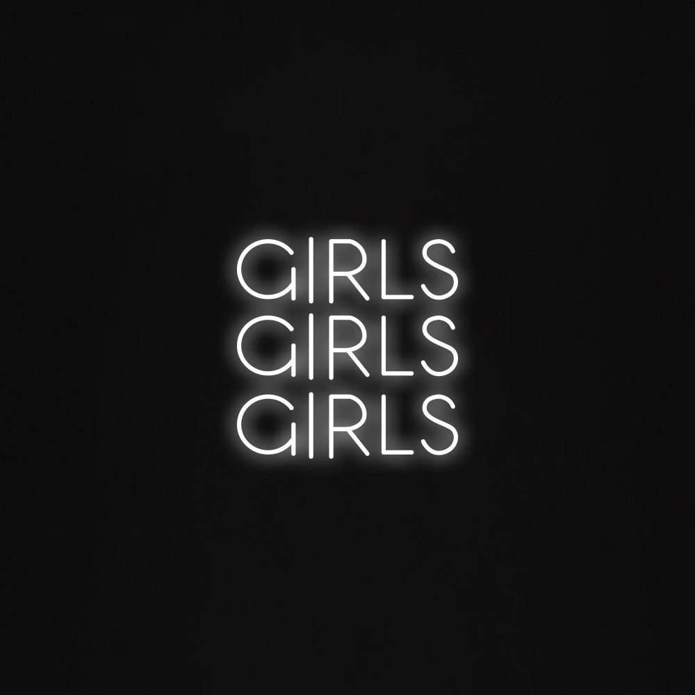 girls girls girls LED Neon Sign