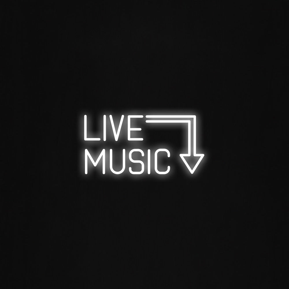 LIVE MUSIC LED Neon Sign