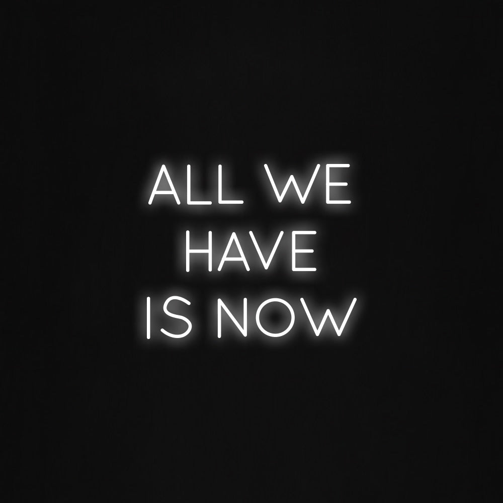 All we have is now LED Neon Sign