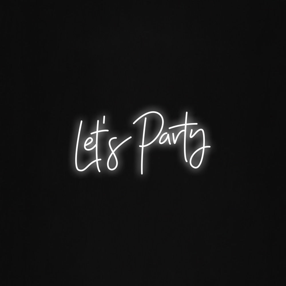 let's party LED Neon Sign