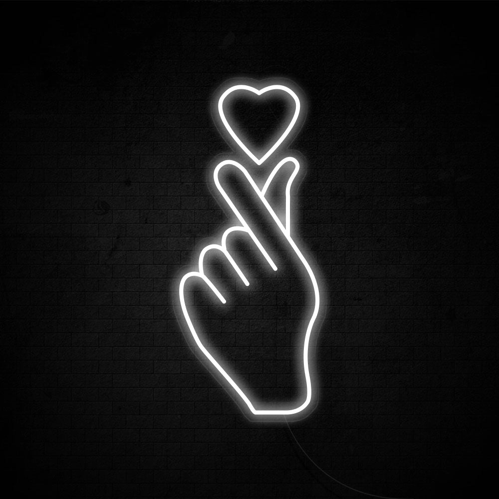 finger heart LED Neon Sign