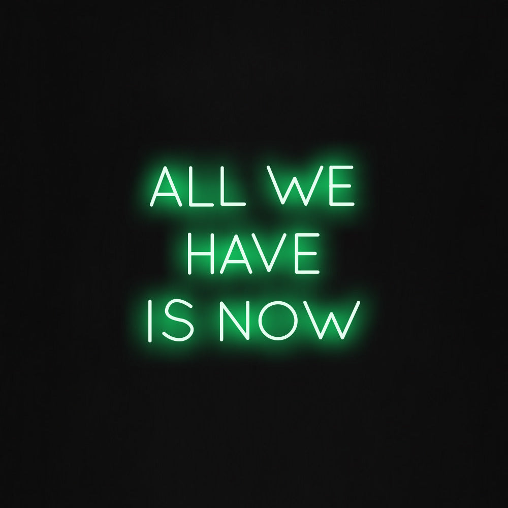 All we have is now LED Neon Sign