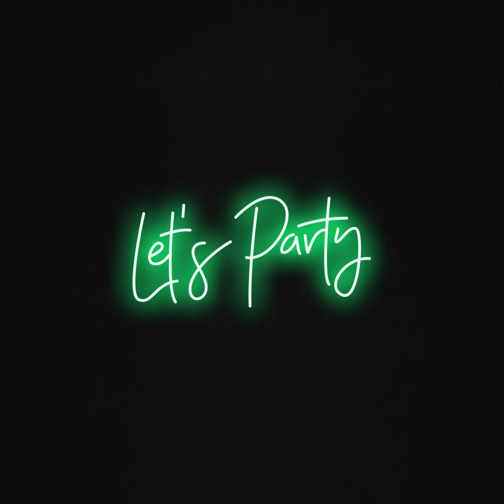 let's party LED Neon Sign