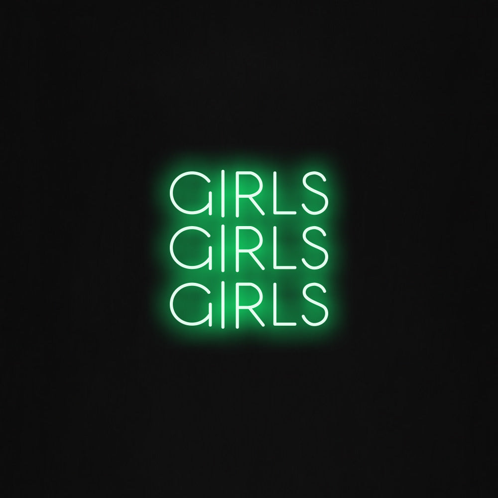 girls girls girls LED Neon Sign