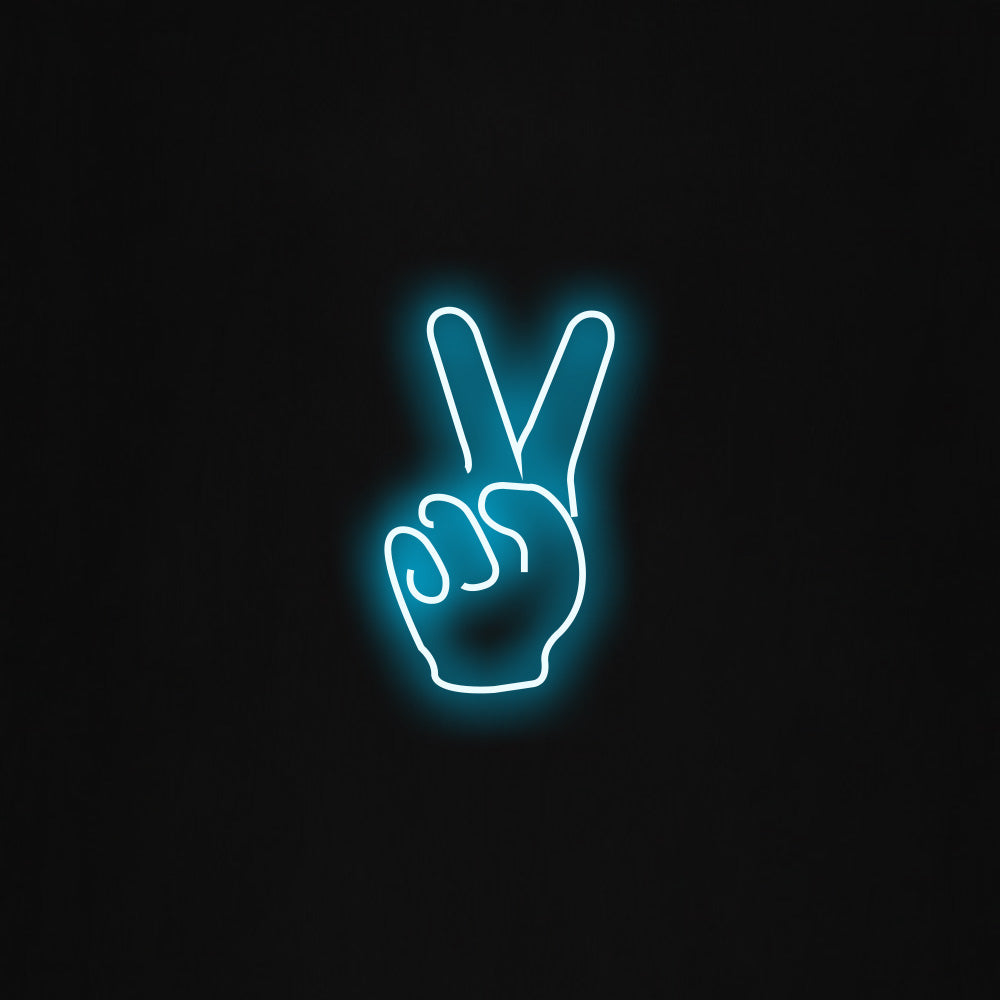 peace fingers LED Neon Sign