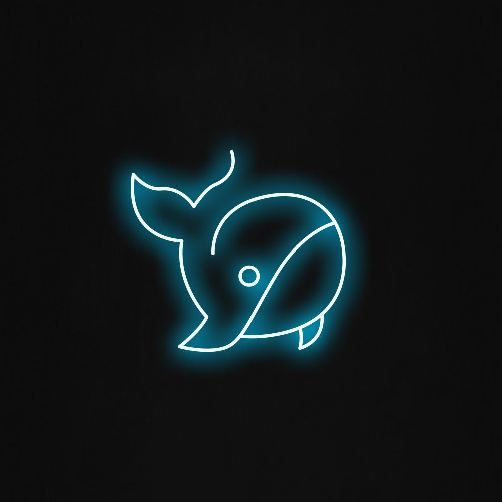 Whale LED Neon Sign