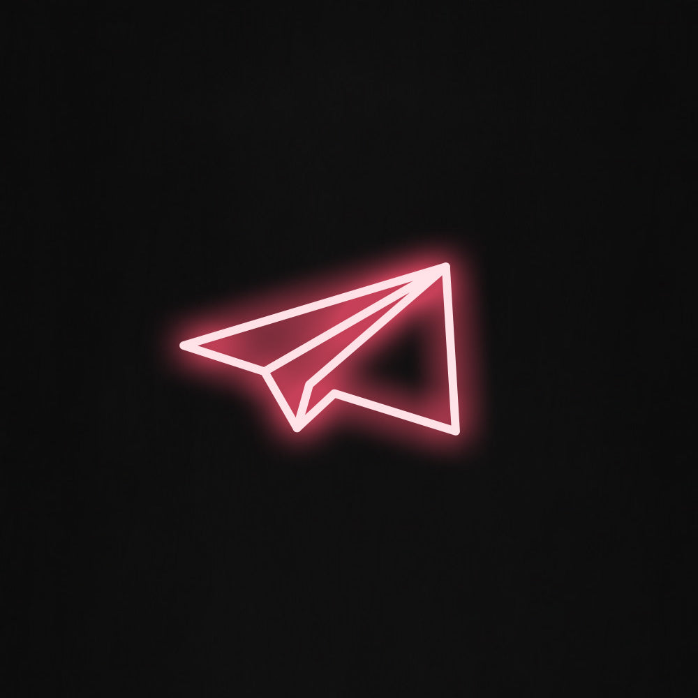 Paper Plane LED Neon Sign