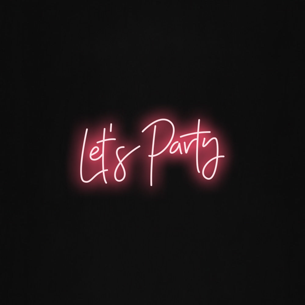 let's party LED Neon Sign