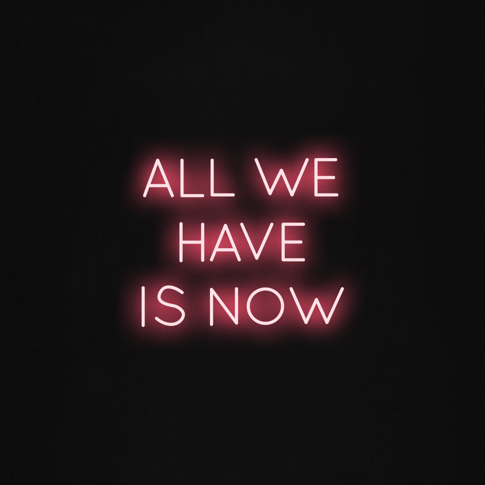 All we have is now LED Neon Sign