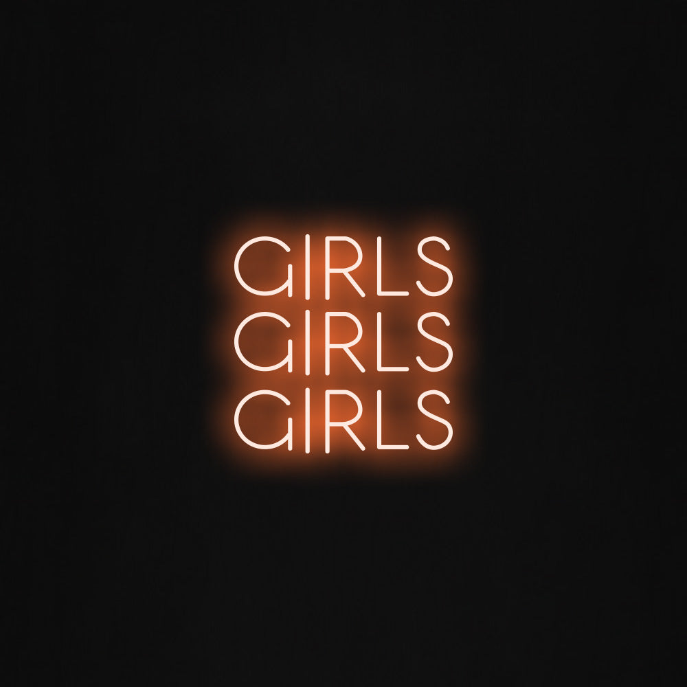 girls girls girls LED Neon Sign