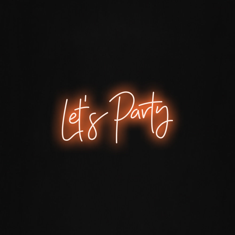 let's party LED Neon Sign