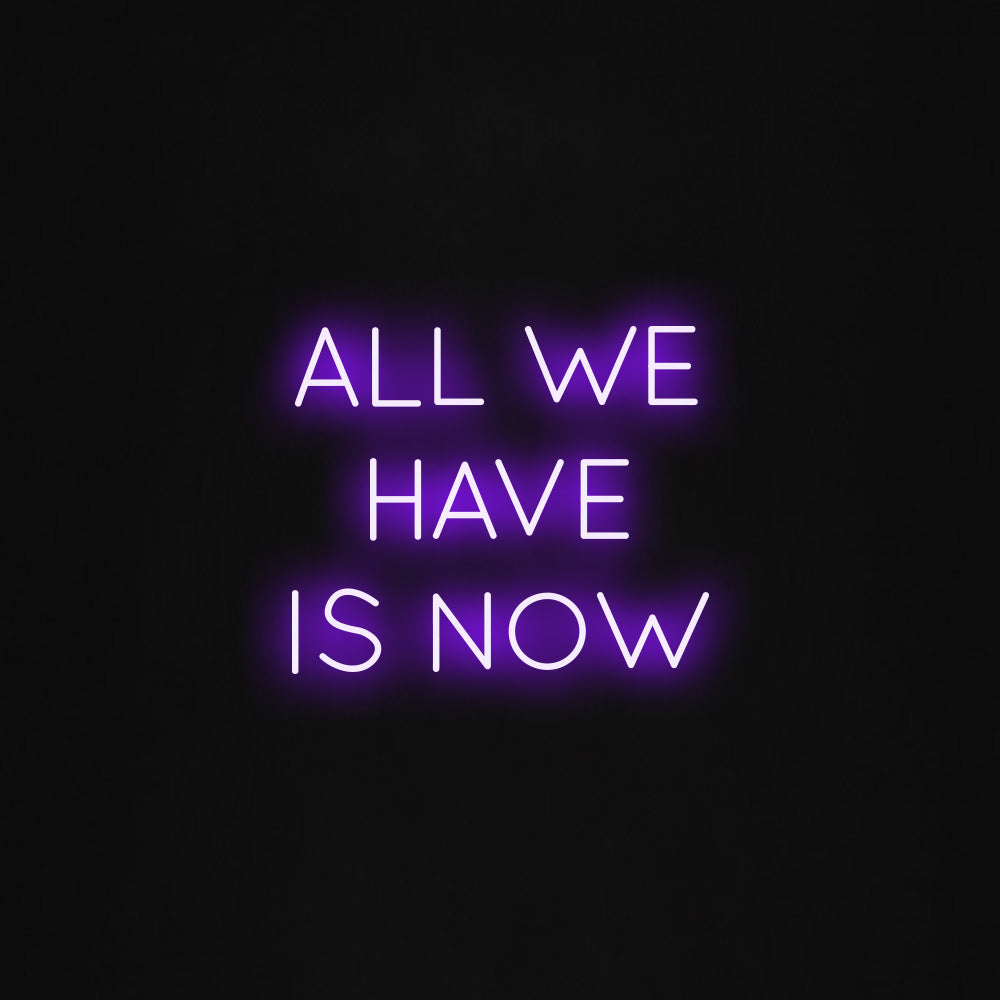 All we have is now LED Neon Sign