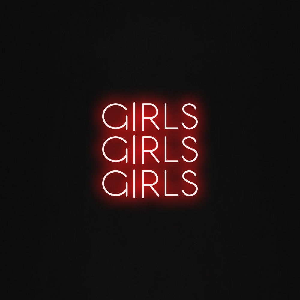 girls girls girls LED Neon Sign
