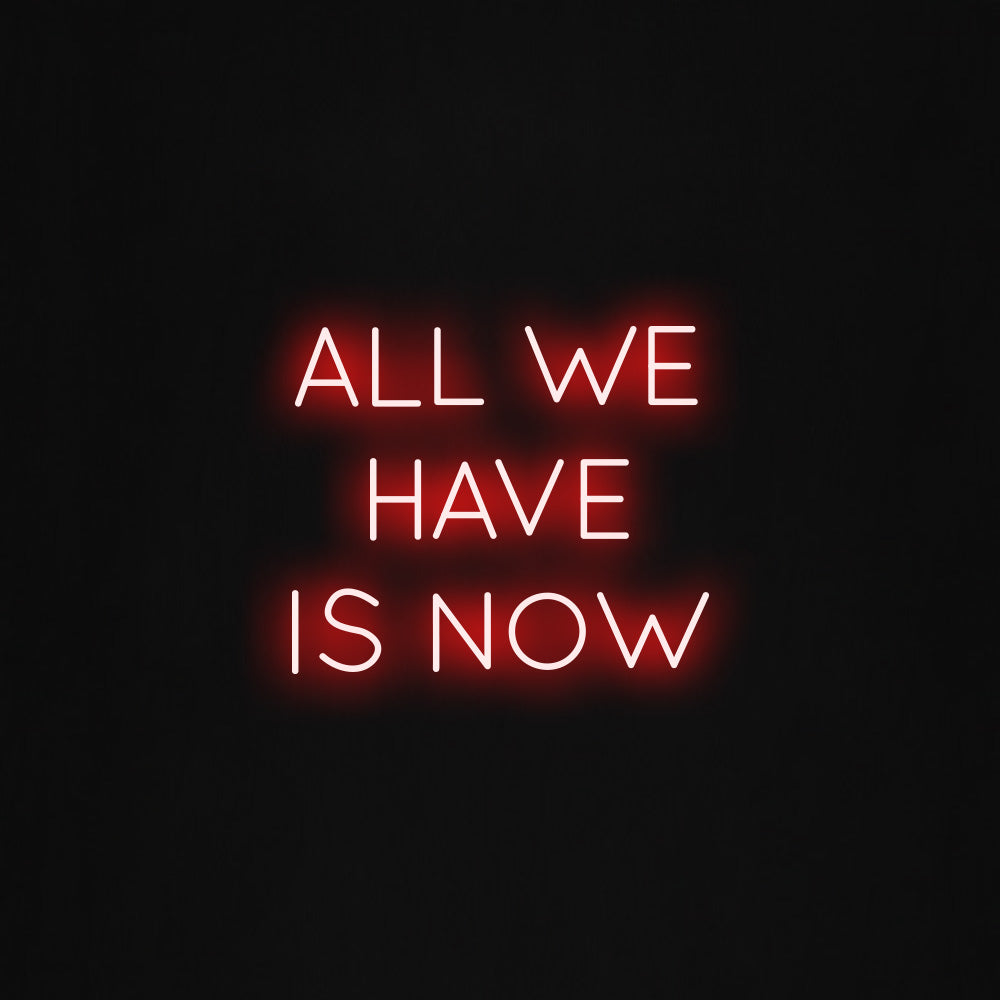All we have is now LED Neon Sign
