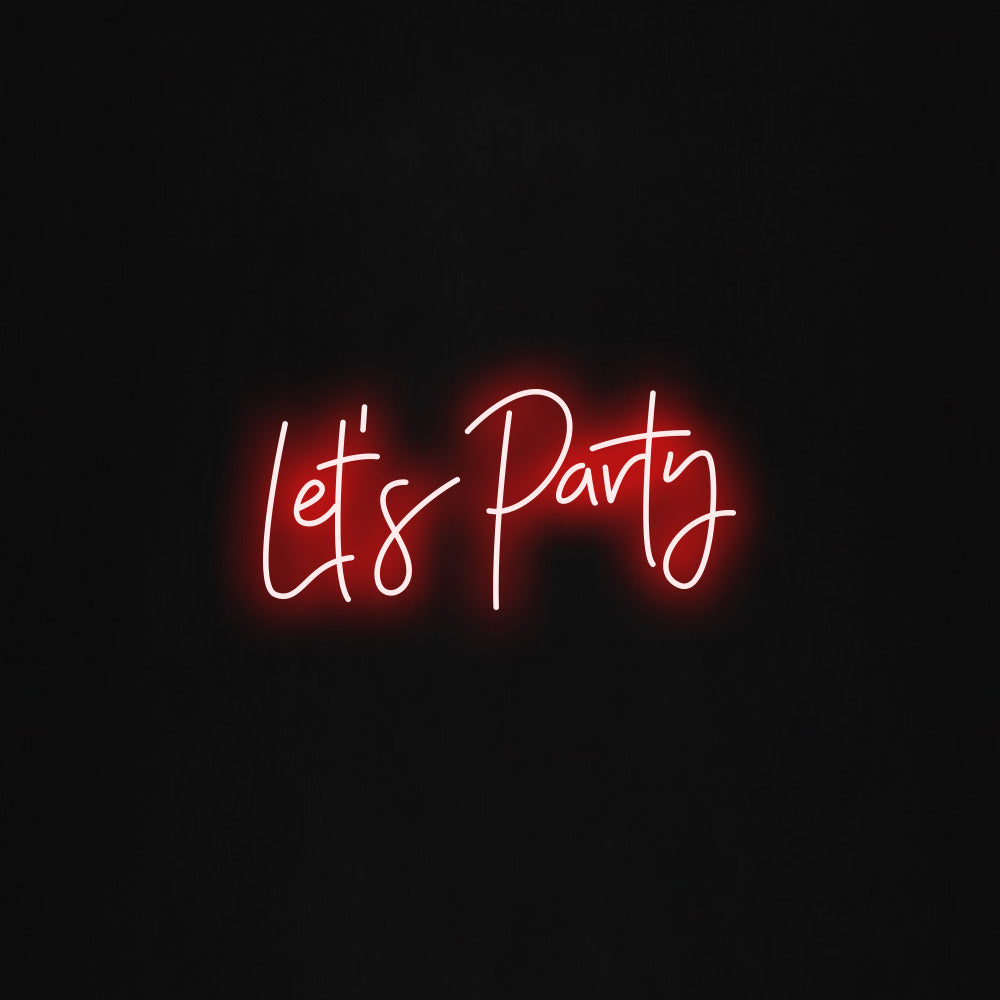 let's party LED Neon Sign