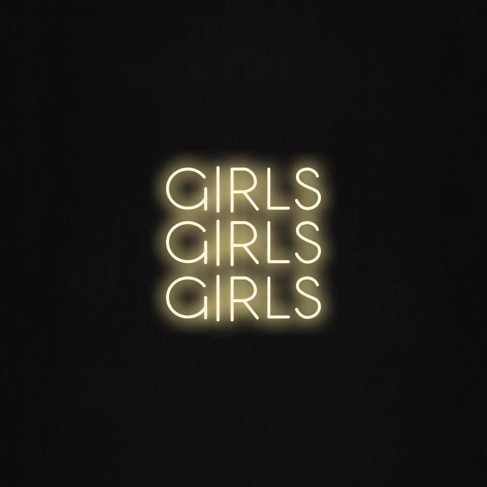 girls girls girls LED Neon Sign