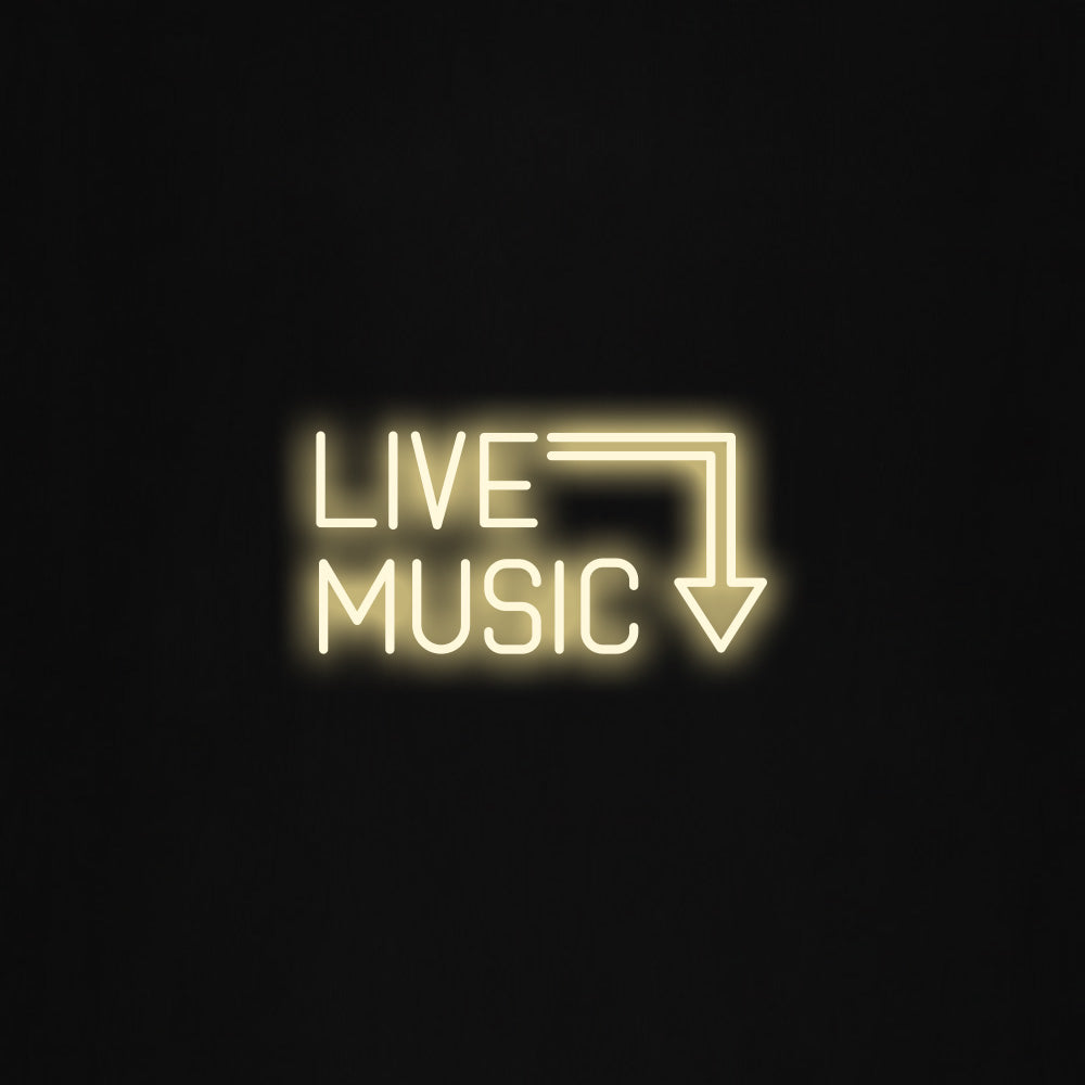 LIVE MUSIC LED Neon Sign