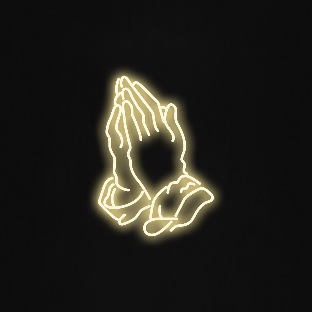 Praying Hands LED Neon Sign