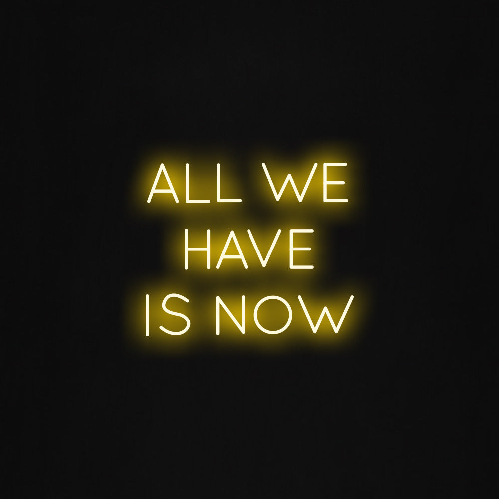 All we have is now LED Neon Sign