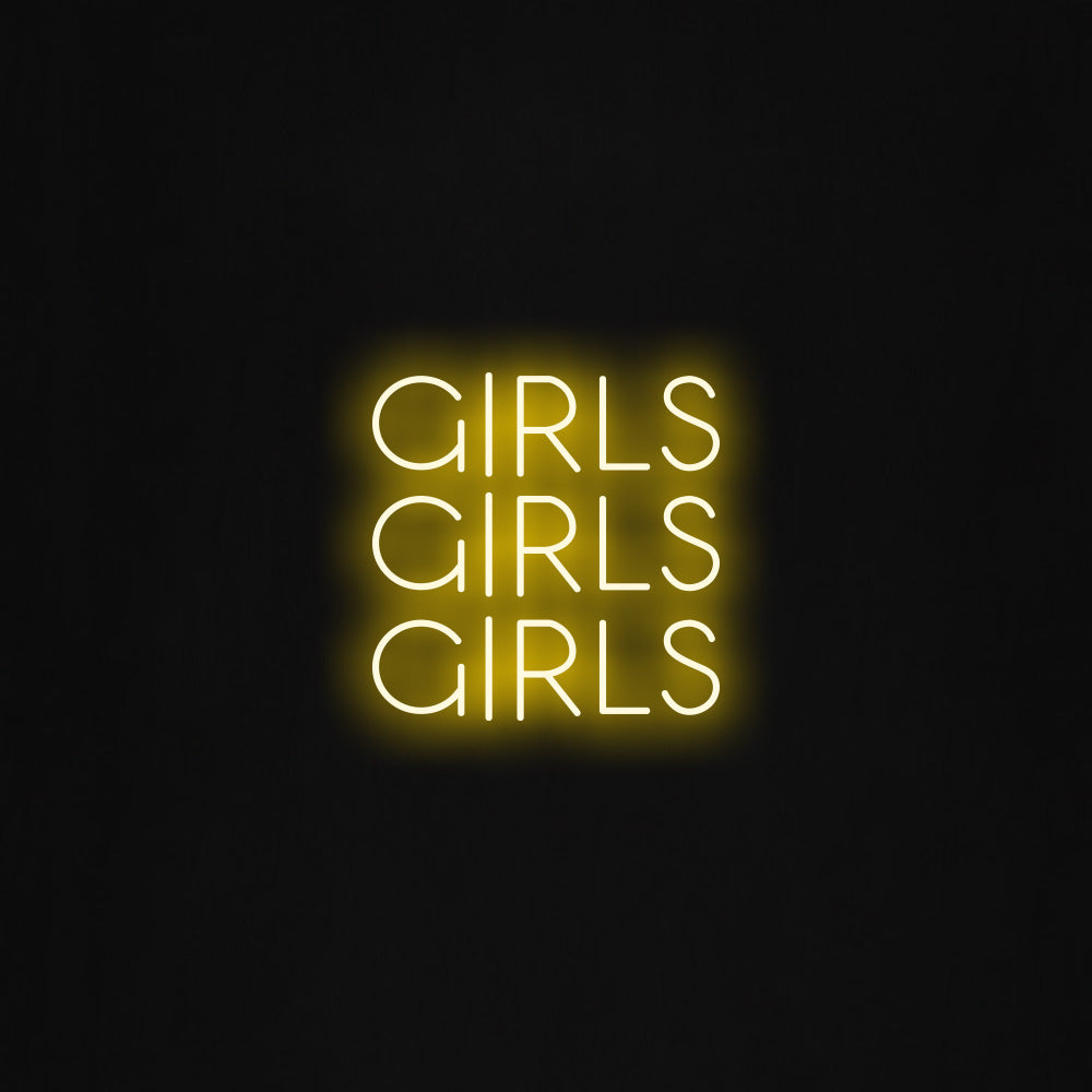 girls girls girls LED Neon Sign