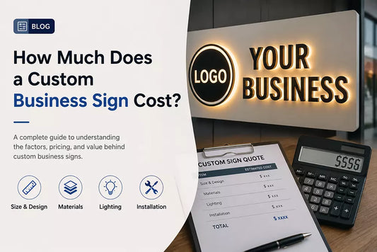 How Much Does a Custom Business Sign Cost?