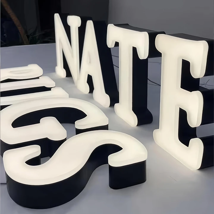 Custom 3D Frosted FaceLit letter sign — Storefront Advertising & Signage Production