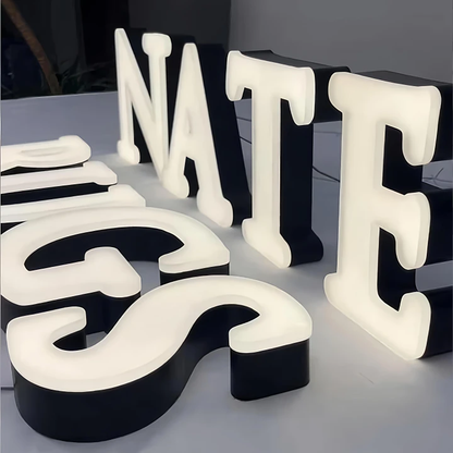 Custom 3D Frosted FaceLit letter sign — Storefront Advertising & Signage Production