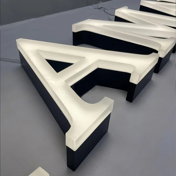 Custom 3D Frosted FaceLit letter sign — Storefront Advertising & Signage Production