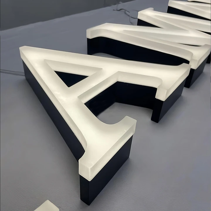 Custom 3D Frosted FaceLit letter sign — Storefront Advertising & Signage Production