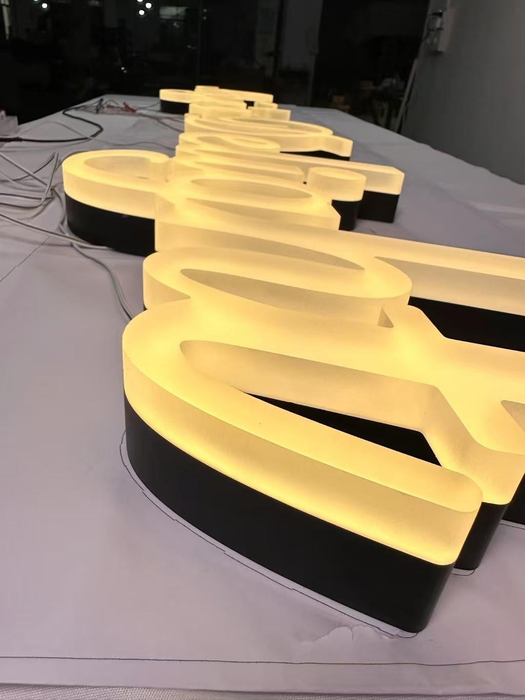 Custom 3D Frosted FaceLit letter sign — Storefront Advertising & Signage Production