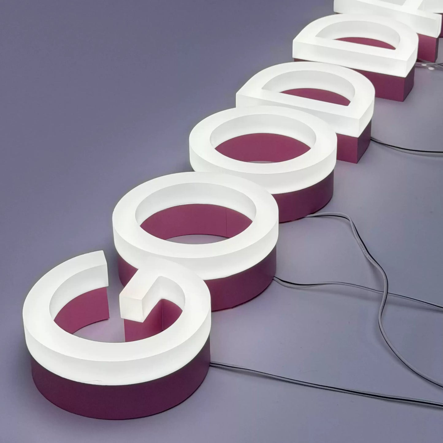 Custom 3D Frosted FaceLit letter sign — Storefront Advertising & Signage Production