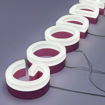 Custom 3D Frosted FaceLit letter sign — Storefront Advertising & Signage Production