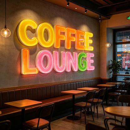 Custom 3D Jelly FaceLit letter sign —  Ideal for Coffee Shops, Restaurants, Beauty Salons, Corporate Businesses, and More