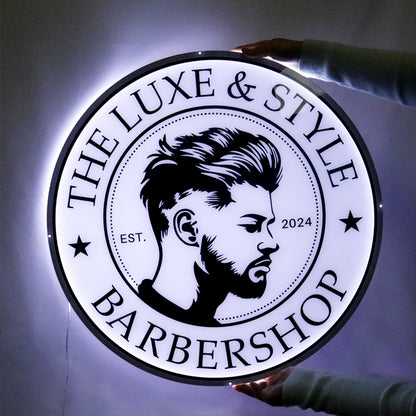 Custom Logo Business Neon Sign, Slim LED Light Box Sign for Business, Custom LED Logo Sign For Store Beauty Salon Nail Hair Studio