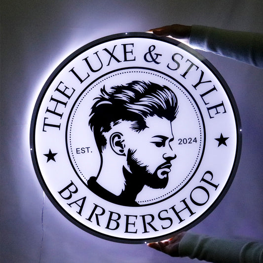 Custom Logo Business Neon Sign, Slim LED Light Box Sign for Business, Custom LED Logo Sign For Store Beauty Salon Nail Hair Studio