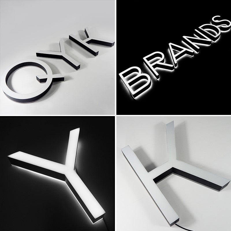 Acrylic Mini Channel Letters sign – Custom LED Illuminated Sign for Storefronts, Retail Shops, Salons & Indoor Business Branding