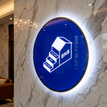 Custom Logo Business Neon Sign, Slim LED Light Box Sign for Business, Custom LED Logo Sign For Store Beauty Salon Nail Hair Studio