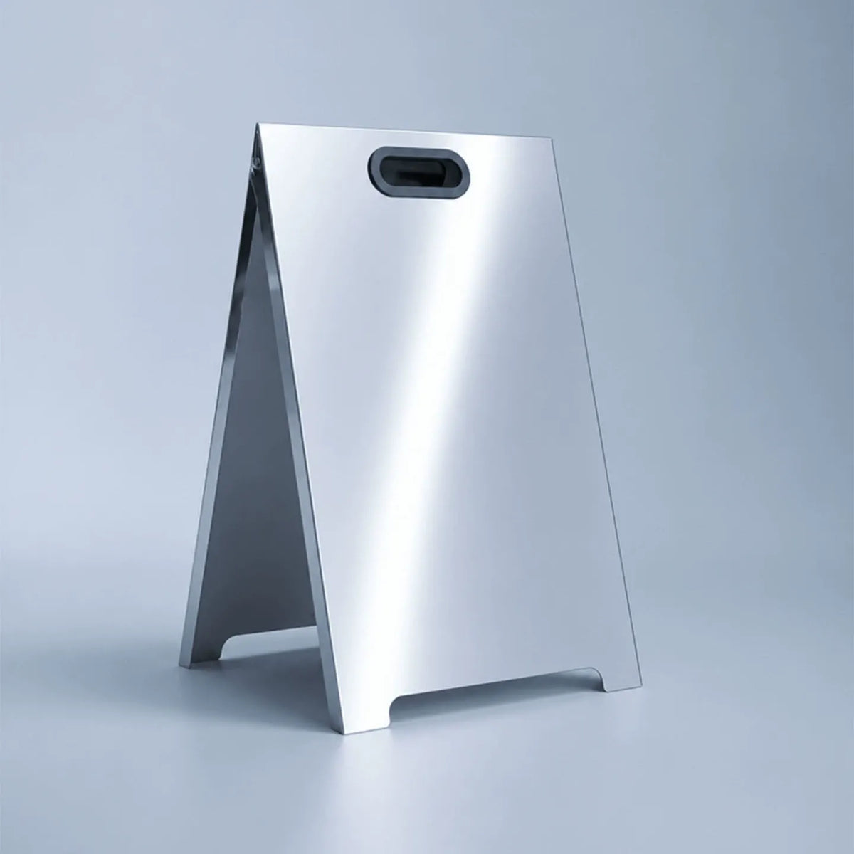 Custom Foldable Stainless Steel A-Frame Sidewalk Sign with Folded Edges