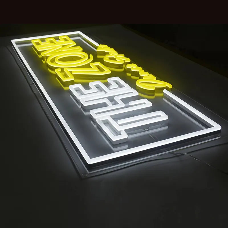 Custom Faux Acrylic Neon Channel Letters with Stainless Steel Backing – LED Storefront Sign for Shops, Restaurants & Salons