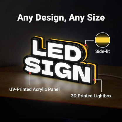 Custom 3D-Printed Lightboxes—Ideal for Game Rooms, Bedrooms, Commercial Customization, and More