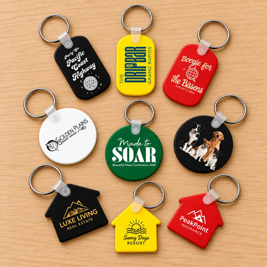 Custom PVC Key Tags & Keychains | Personalized Plastic Key Tags with Logo