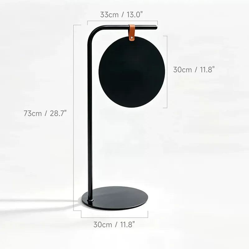 Custom Round Hanging Sign with Stand – Freestanding Logo Sign for Shops & Cafes