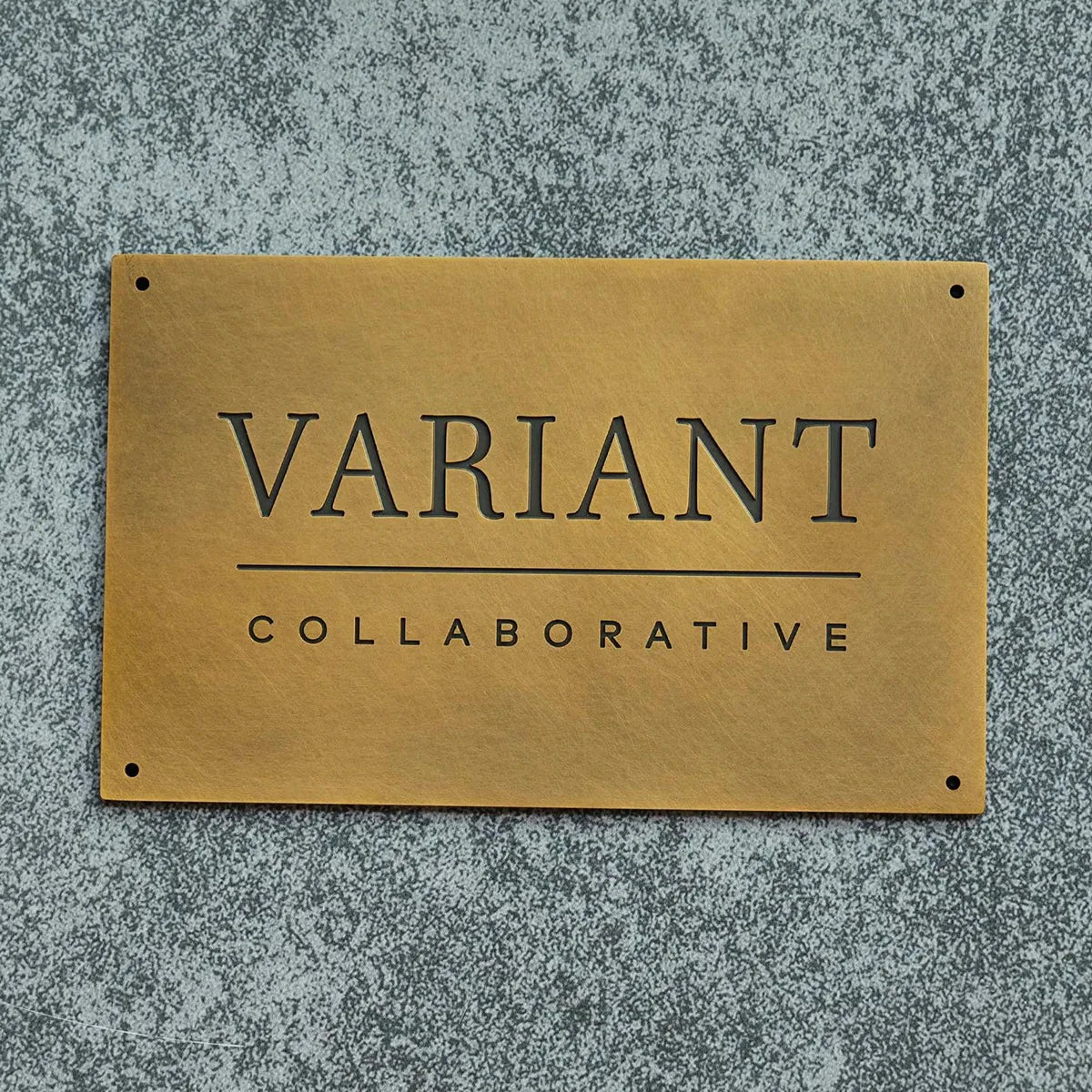 Custom Solid Brass Plaque, Personalized Engraved Nameplate, House Number & Address Sign