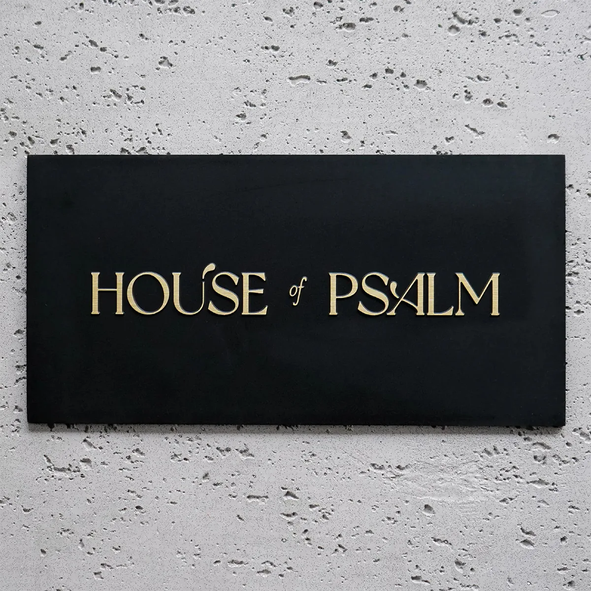 Custom Solid Brass Plaque, Personalized Engraved Nameplate, House Number & Address Sign